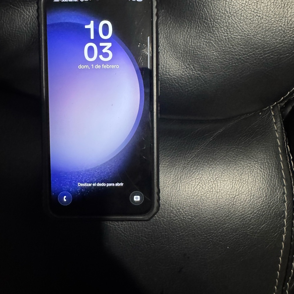 Samsung Smartphone with Black Case